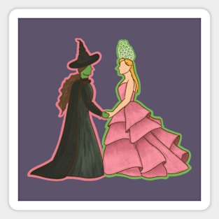 Wicked Elphaba and Glinda Magnet